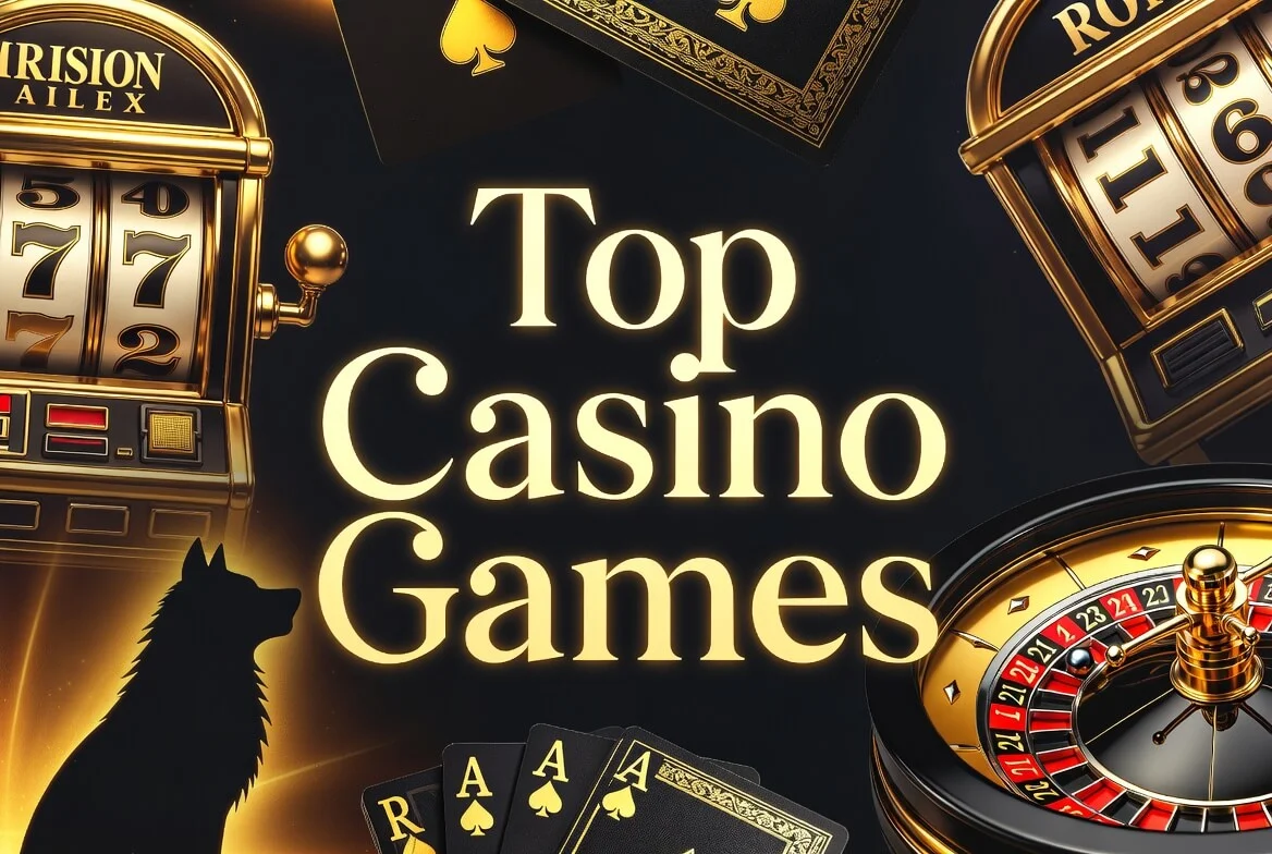 Wolf Winner online pokies lobby with slots and live dealer tables